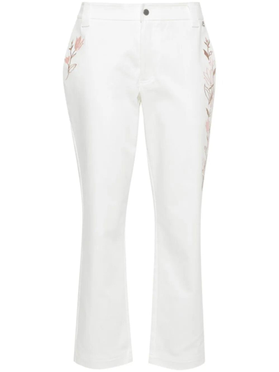 Shop Twinset `actitude` `new York` Pants In White