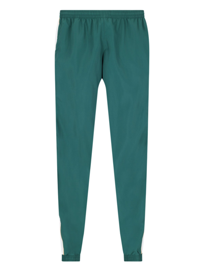 Shop Adidas Originals Logo Track Pants In Green