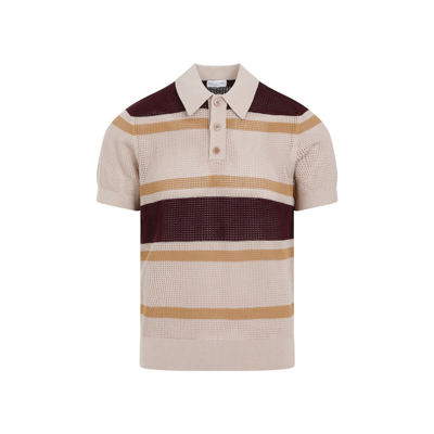 Shop Dries Van Noten Open Knitted Polo Shirt In Multi