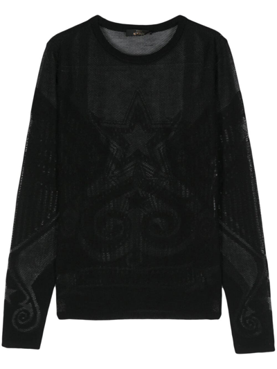 Shop Twinset `actitude` Crew-neck Sweater In Black  