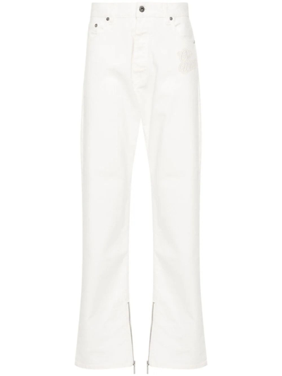 Shop Off-white `90slogo` Zip `skate` Jeans In White