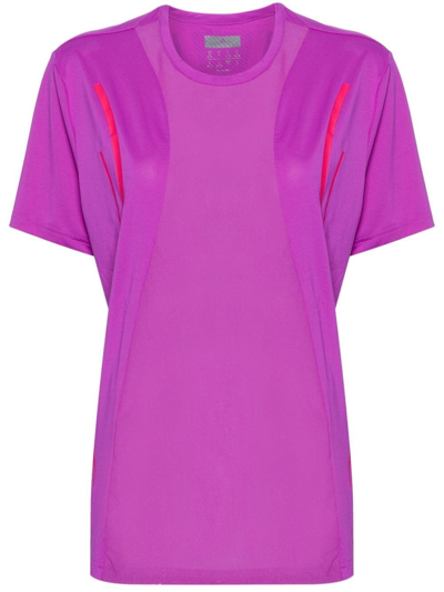 Shop Adidas By Stella Mccartney Asmc Stripe T-shirt In Purple