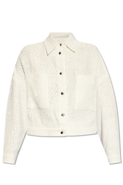 Shop Iro Pabli Buttoned Jacket In White