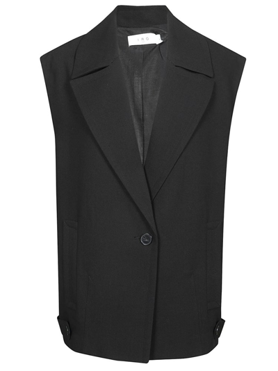 Shop Iro Karine Sleeveless Suit Jacket In Black