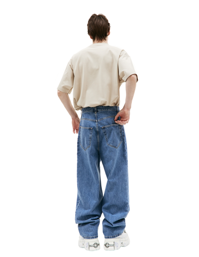 Vtmnts Wide Straight Jeans In Blue