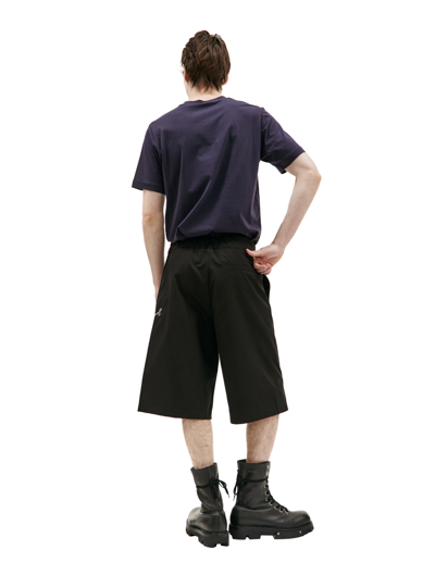 Oamc Shorts In Black Cotton In Black