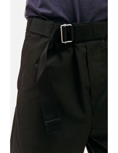 Oamc Shorts In Black Cotton In Black