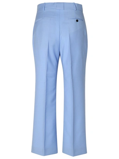 Shop Lanvin Wide Trousers In Blue