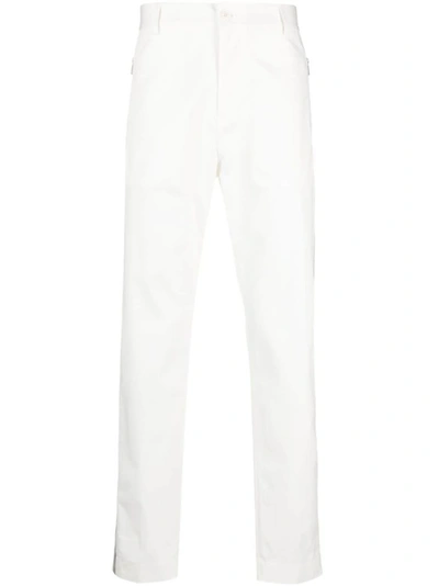 Shop Moncler Gabardine Pants In White