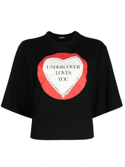 Shop Undercover Loves You T-shirt In Black
