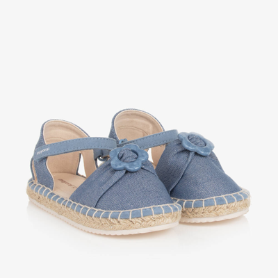 Shop Mayoral Baby Girls Blue Espadrille Sandals