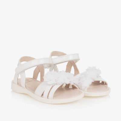 Shop Mayoral Girls White Patent Velcro Sandals