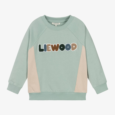 Shop Liewood Blue Organic Cotton Jersey Sweatshirt