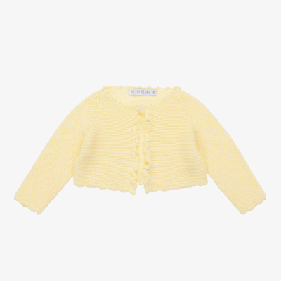 Shop Paloma De La O Girls Yellow Knitted Cardigan