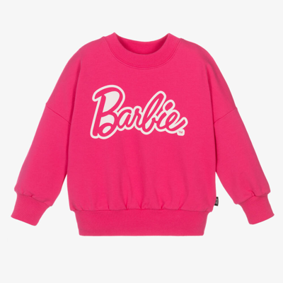 Shop Rock Your Baby Girls Pink Barbie Cotton Sweatshirt