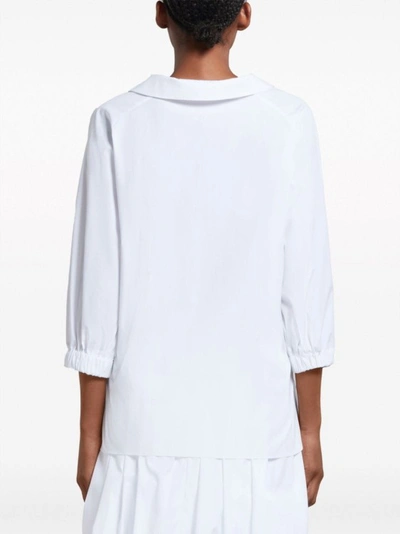 Shop Marni V-neck Blouse In White
