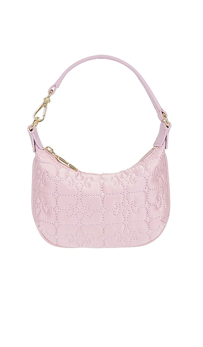 Ganni Butterfly Mini Flat Cosmetic Pouch In 粉饼系列