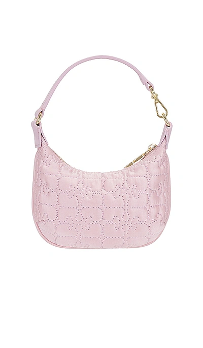 Ganni Butterfly Mini Flat Cosmetic Pouch In 粉饼系列