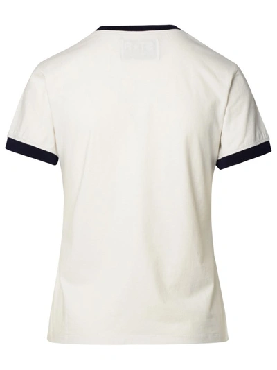 Shop Golden Goose Ivory Cotton T-shirt In White