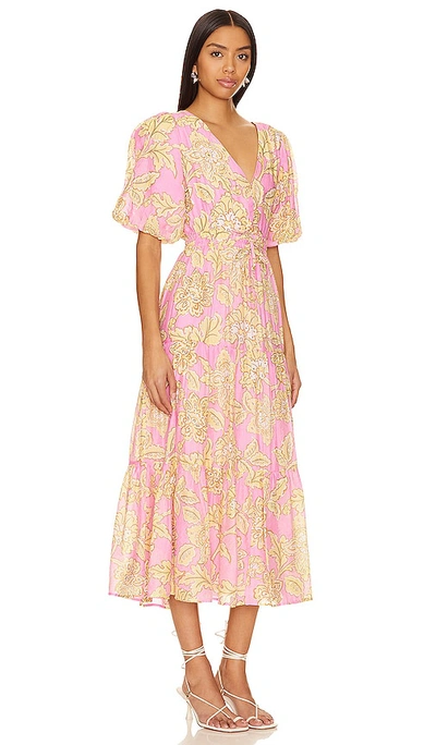 Minkpink Laurelle Midi Dress In 粉红碎花