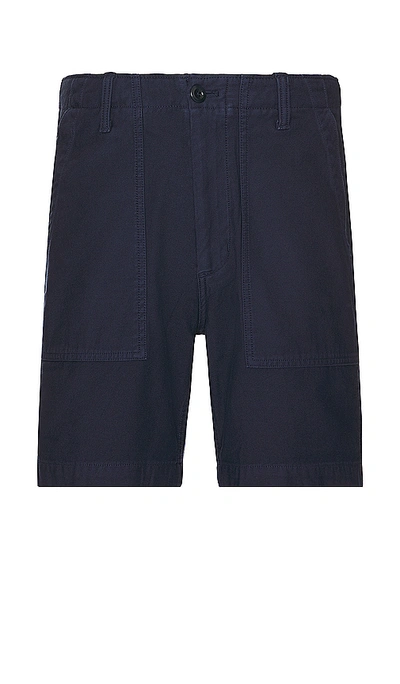 Shop Outerknown The Field Short In 靛蓝