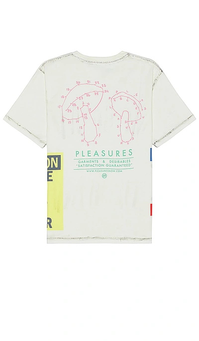 Shop Pleasures Evolution Heavyweight T-shirt In 白色