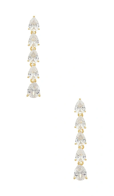 Shop Shashi Kamila Drop Earring In 金色