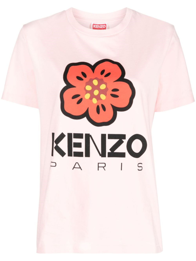 Shop Kenzo T-shirt Boke Flower In Pink