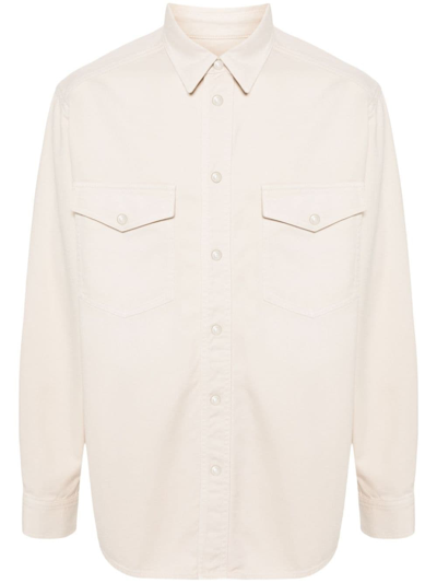 Shop Isabel Marant Marant Camicia Denim Tailly In White