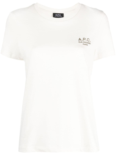 Shop Apc T-shirt New Denise In White