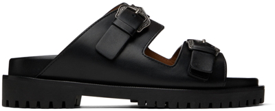 Off-white Black Bulk Arrow Sandals In Black
