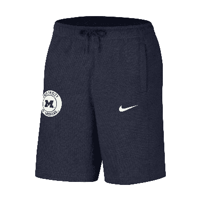 Shop Nike Michigan  Men's College Shorts In Blue
