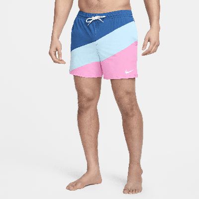 Shop Nike Men's Swim 5" Volley Shorts In Blue