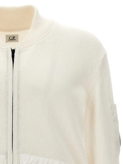 Shop C.p. Company 'mixed' Cardigan In White