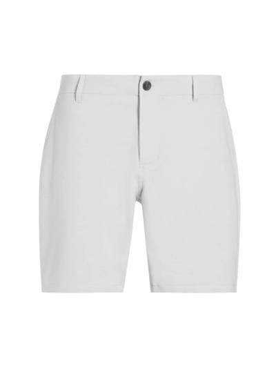 Shop Paige Men's Rickson Flat-front Shorts In Shadow Grey