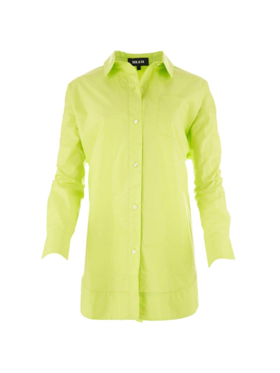 Shop Ser.o.ya Women's Addy Shirt Dress In Lime
