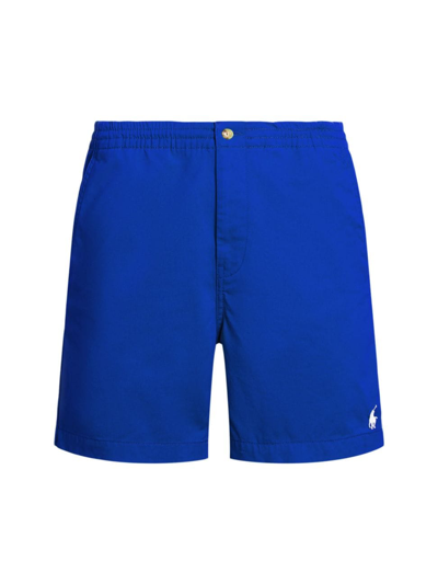Shop Polo Ralph Lauren Men's Polo Prepster 6-inch Stretch Chino Shorts In Saphire Star