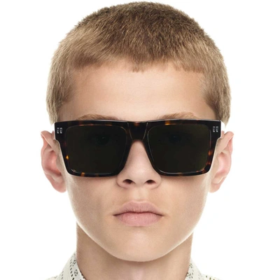 Shop Off-white Sunglasses In Havana