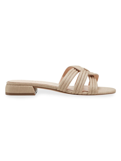 Shop Marc Fisher Ltd Women's Twisted Woven Sandals In Light Natural