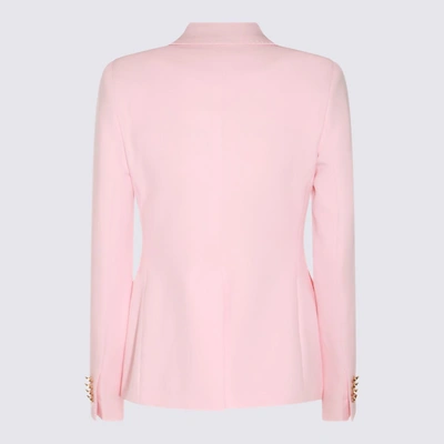 Shop Tagliatore Pink Cotton Blazer
