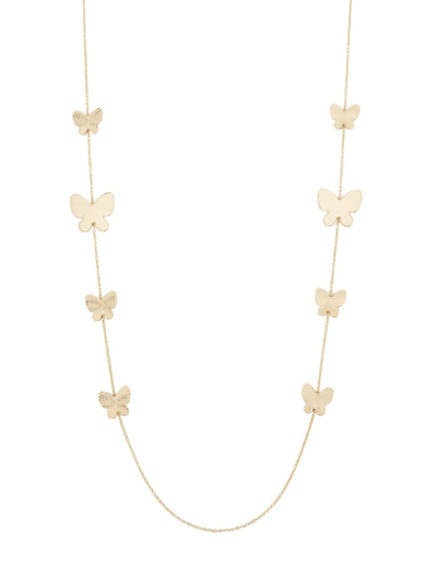 Shop Saks Fifth Avenue Women's 14k Yellow Gold Butterfly Chain Necklace