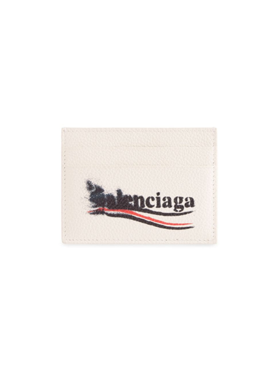 Shop Balenciaga Men's Cash Card Holder In Light Beige