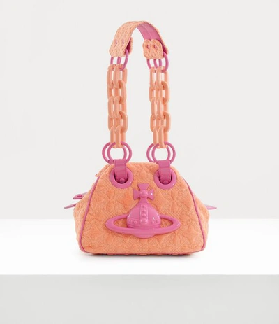 Shop Vivienne Westwood Archive Chain Handbag In Peach