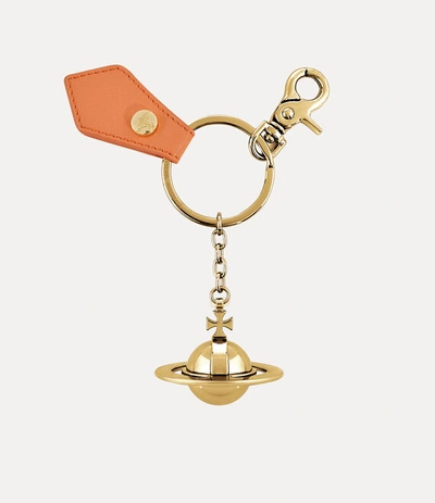 Shop Vivienne Westwood 3d Orb Light Gold In Orange-saff-biogreen