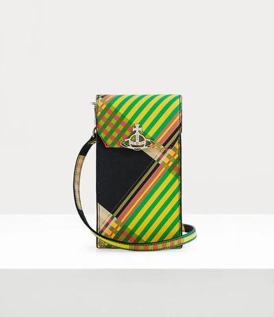Shop Vivienne Westwood Phone Bag In Combat-tartan