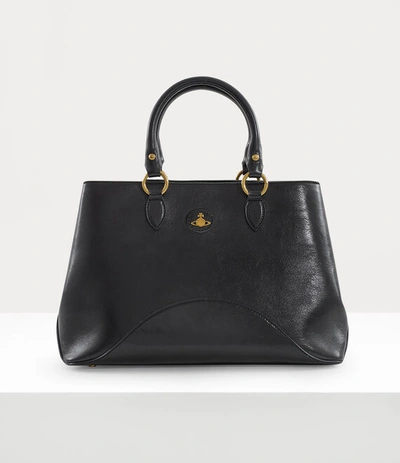 Shop Vivienne Westwood Britney Medium Handbag In Black