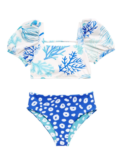Shop Pepita & Me Baby Girl's, Little Girl's & Girl's Tornasol Bubble Bikini In Corales San Andrew
