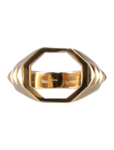 Shop Emanuele Bicocchi Open Signet Ring In Gold