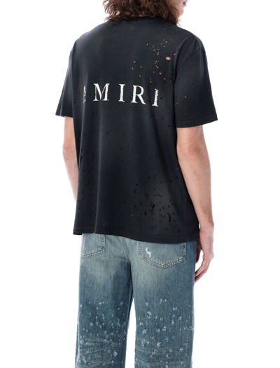 Shop Amiri Washed Shotgun T-shirt In Black