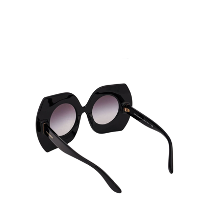 Shop Dolce & Gabbana Crystal Sunglasses In Black